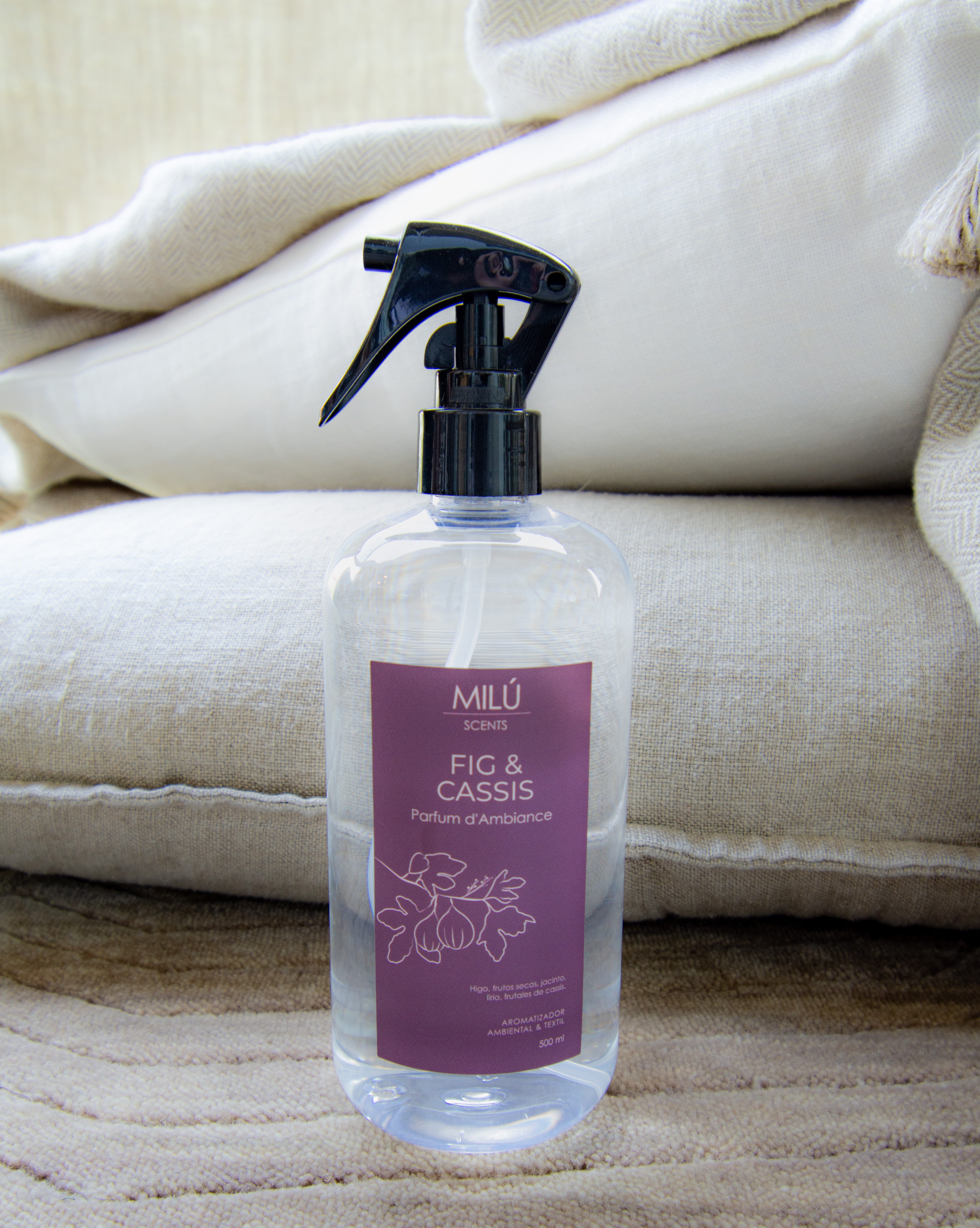 Fig & Cassis~ Home Spray, aromatizador de ambientes y textil.