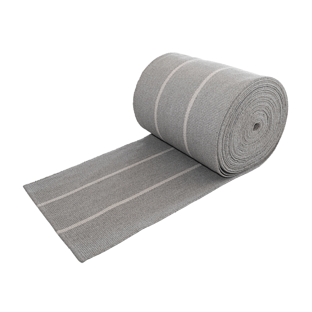 Alfombra Pasillo Petra Silver Sand de Polipropileno – MiluRugs