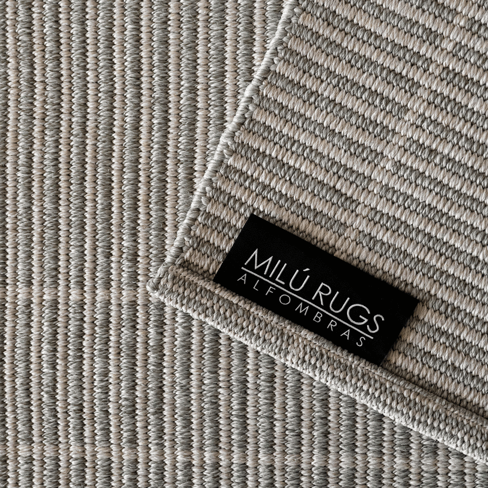 Alfombra Llana Silver Sand de Polipropileno – MiluRugs