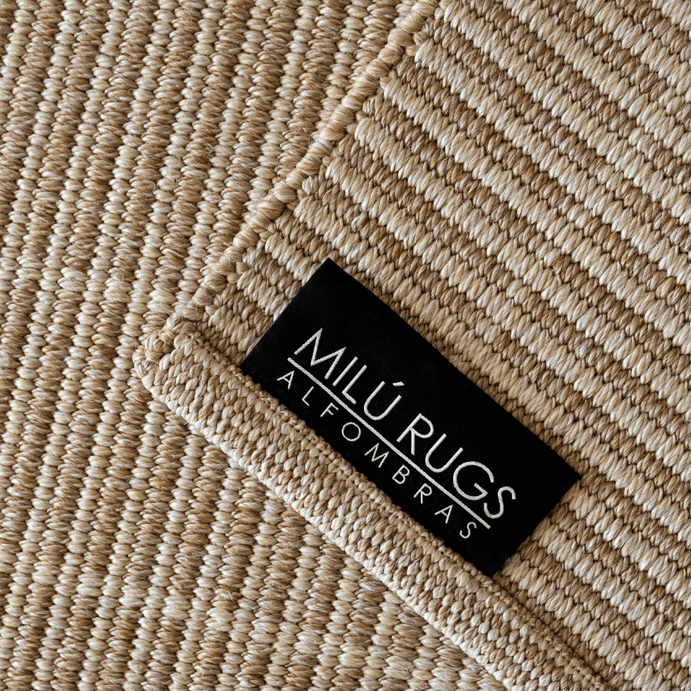 Alfombra Llana Taupe Sand de Polipropileno – MiluRugs