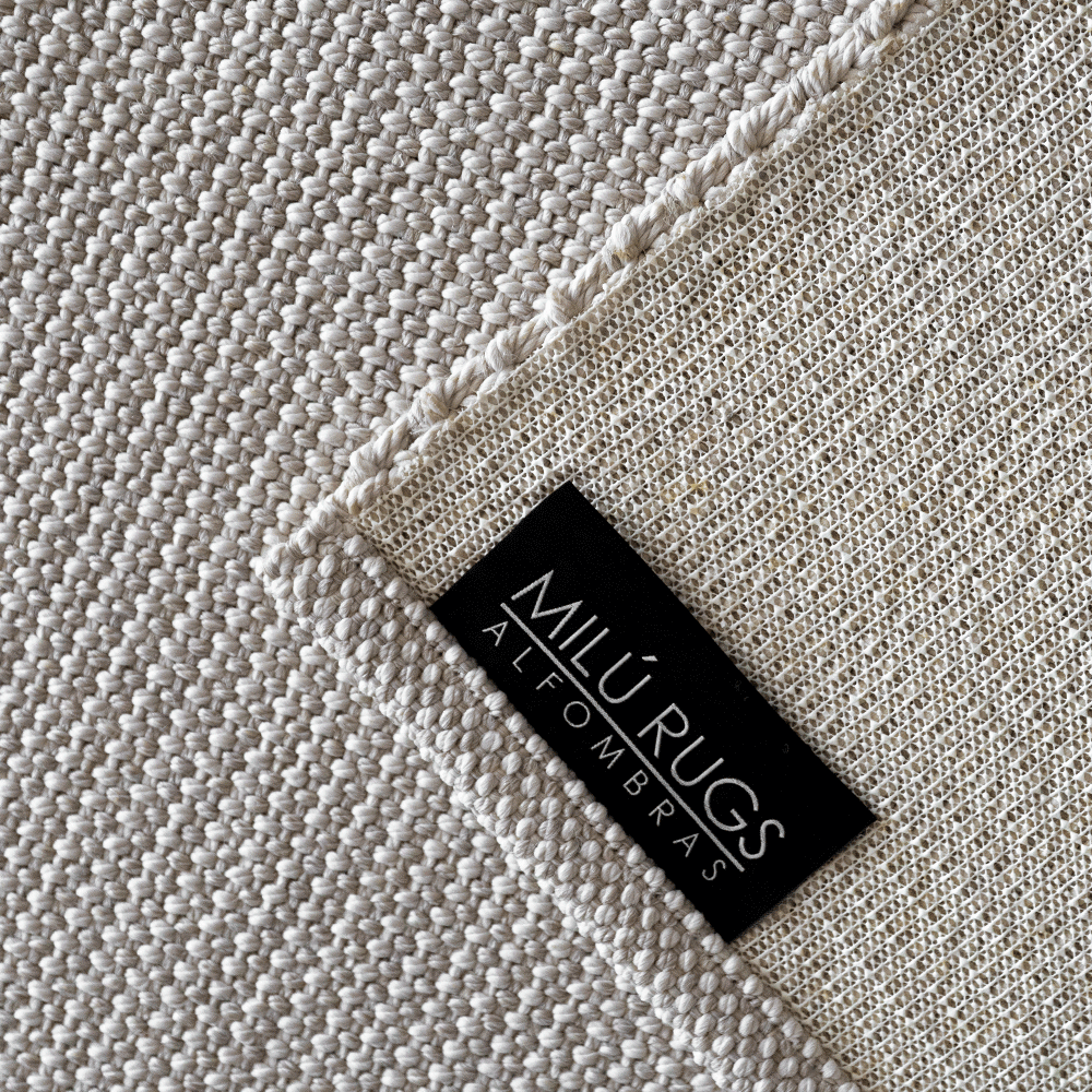 Alfombra Fika Sand Ivory de Polipropileno – MiluRugs
