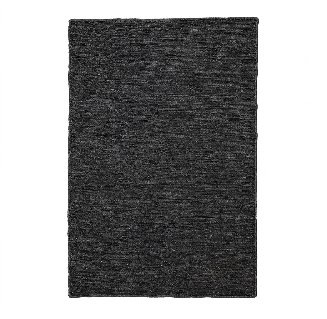 Alfombra Rustic Charcoal de Fibra Natural – MiluRugs