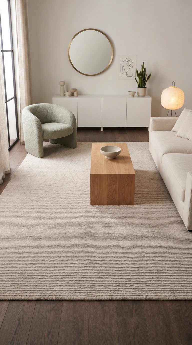 PREVENTA Alfombra Nest Natural de Lana – MiluRugs