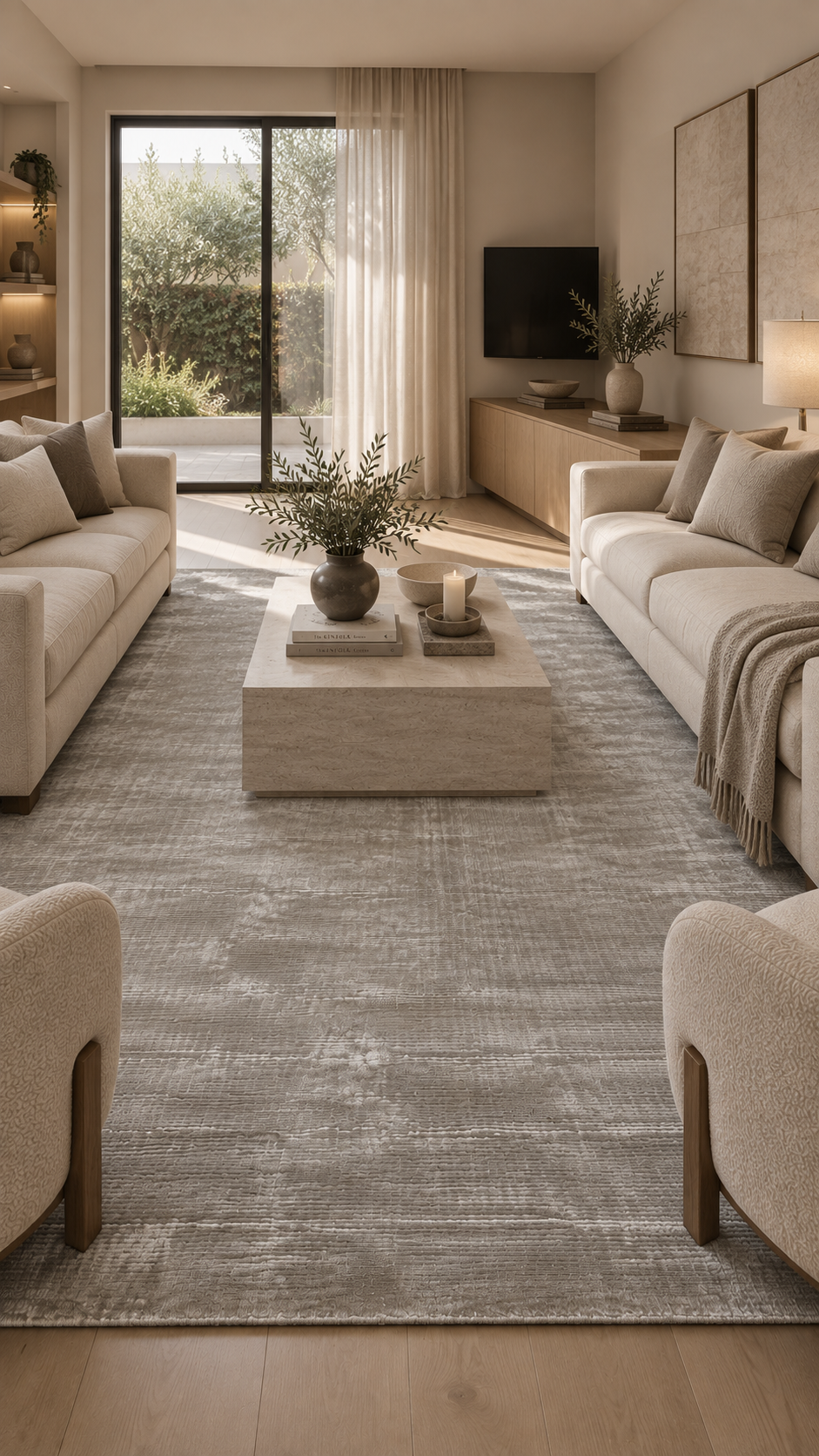 PREVENTA Alfombra Basanti Ivory Silver