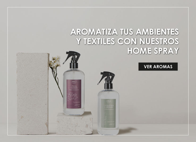 Aromatiza tus ambientes y textiles con nuestros home spray - ver aromas
