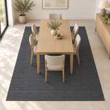 Alfombra Basai Gunmetal de Polipropileno – MiluRugs