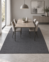 Alfombra Basai Gunmetal de Polipropileno – MiluRugs