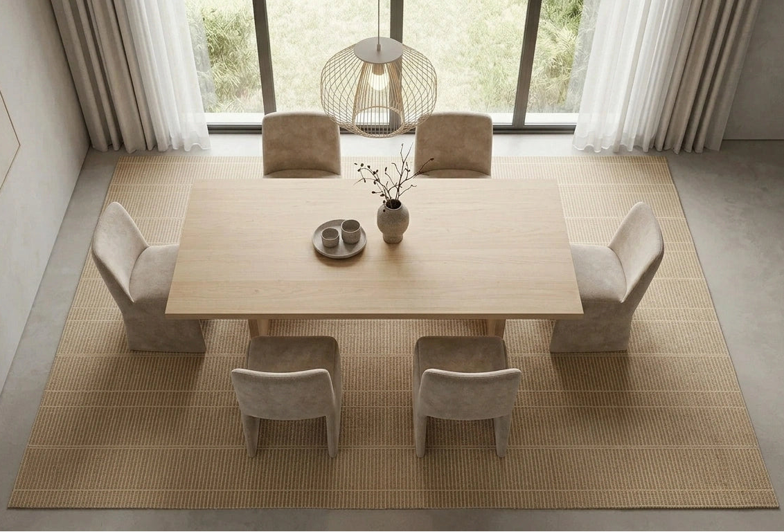 Alfombra Llana Taupe Sand de Polipropileno – MiluRugs