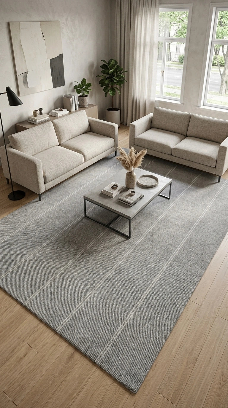 Alfombra Navi Silver Sand de Polipropileno – MiluRugs