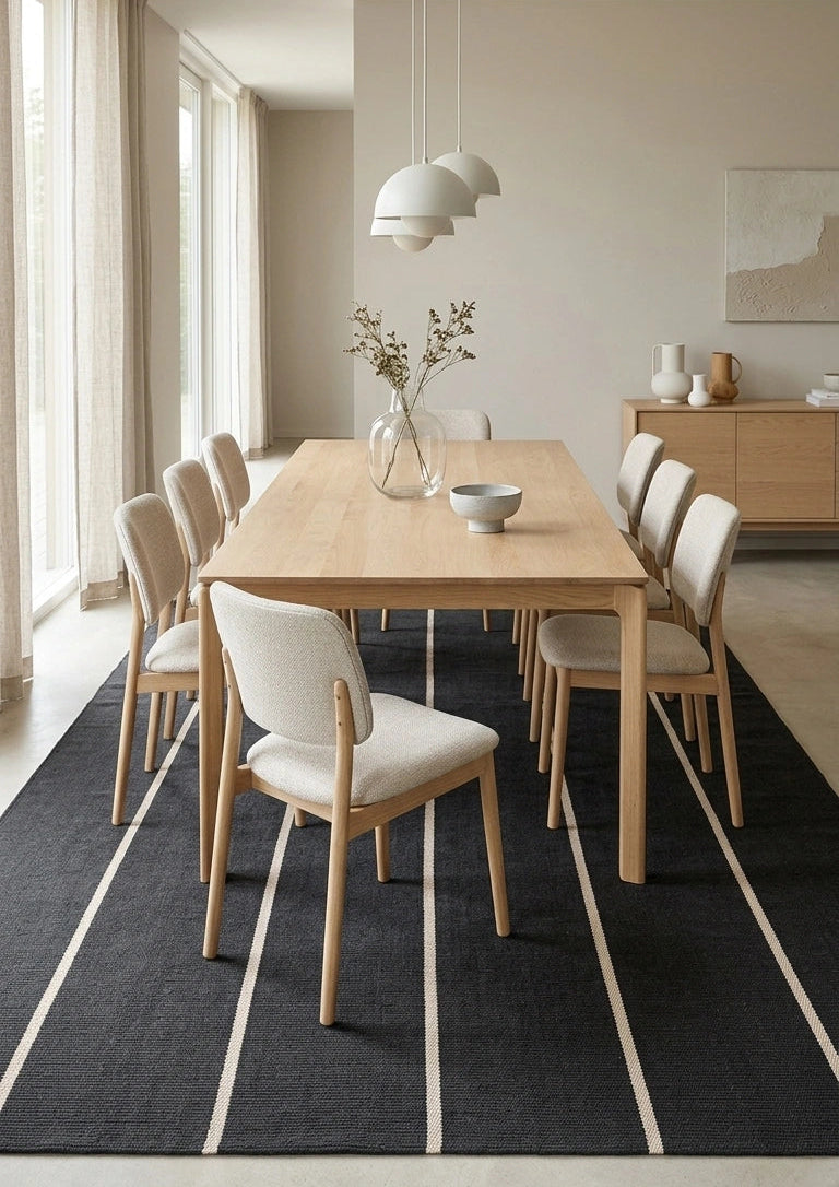 Alfombra Petra Charcoal Sand de Polipropileno – MiluRugs