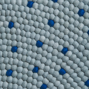 Alfombra Redonda Confetti Grey and blue120cm
