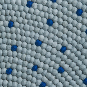 Alfombra Redonda Confetti Grey and blue130cm