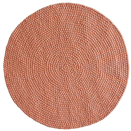 Alfombra Redonda Coral Pink 120cm Diámetro