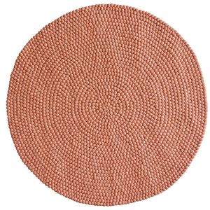 Alfombra Redonda Coral Pink130cm diametro