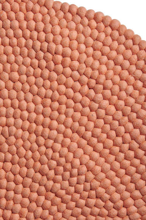 Alfombra Redonda Coral Pink 120cm Diámetro
