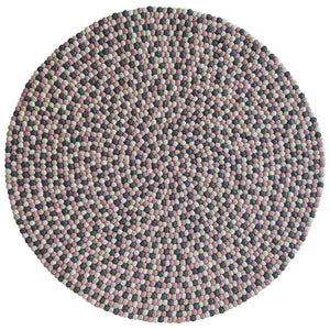 Alfombra Redonda Grey Cotton Rug 120cm