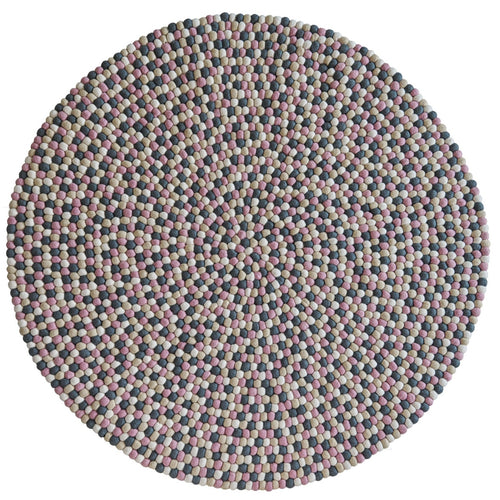 Alfombra Redonda Grey Cotton Rug 130cm