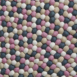 Alfombra Redonda Grey Cotton Rug 130cm