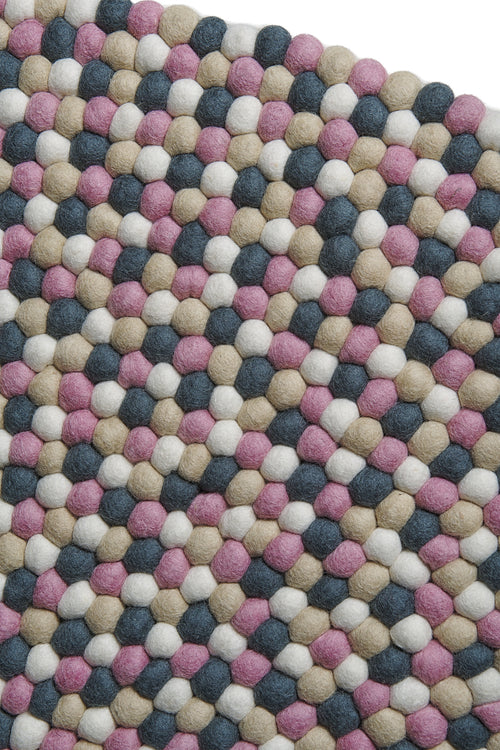 Alfombra Redonda Grey Cotton Rug 130cm