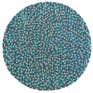 Alfombra Redonda Mint and grey 130cm Diámetro