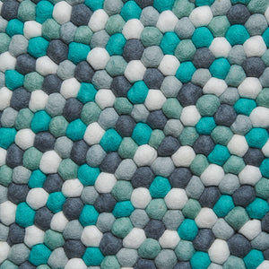 Alfombra Redonda Mint and grey 120cm Diámetro
