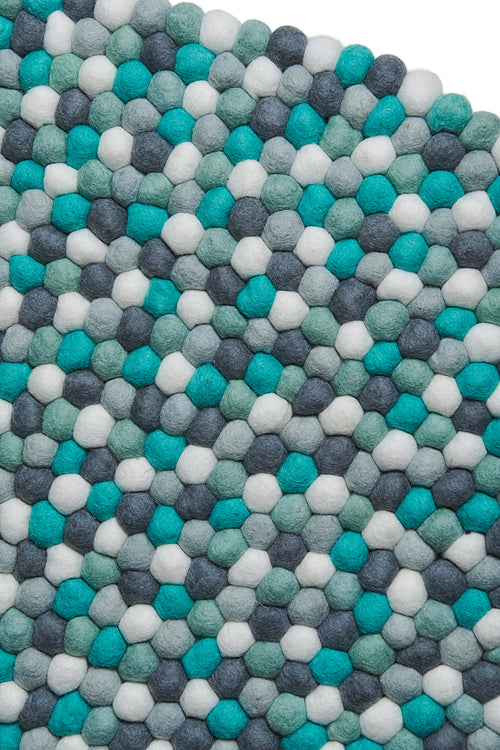 Alfombra Redonda Mint and grey 130cm Diámetro