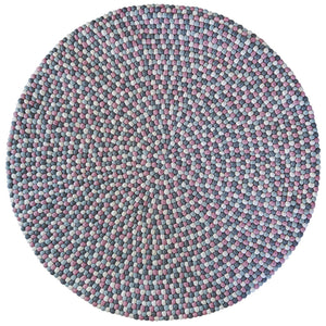 Alfombra Redonda Pastel Pink and Grey 130cm Diámetro