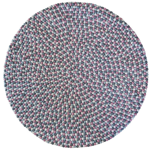 Alfombra Redonda Pastel Pink and Grey 120cm