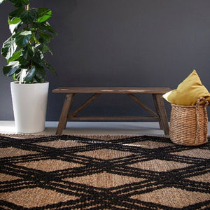 Alfombra Trenza BLACK 3.50x2.50mts.